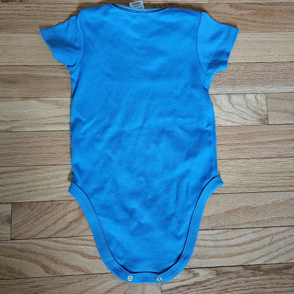 NFL Team Apparel Baby One Piece Carolina Pathers Blue Bodysuit 18M Tackle